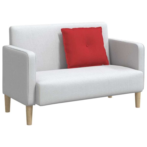 Възглавница за гръб Червено 60 x 19 x 50 см текстил