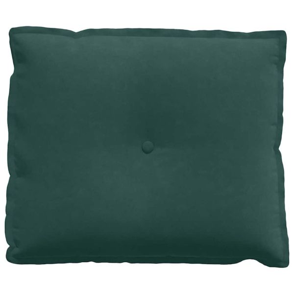 Възглавница за гръб Тъмен зелен 60 x 50 cm Кордюрова тъкан