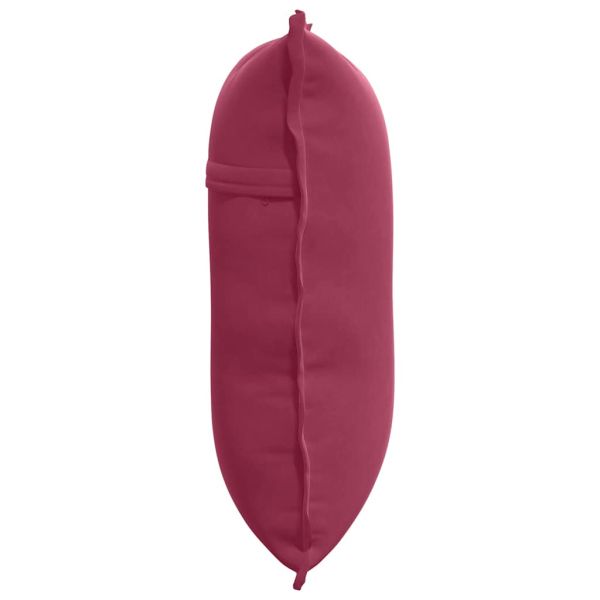 Възглавница за гръб Виненочервен 60 x 50 cm Кордюрова тъкан