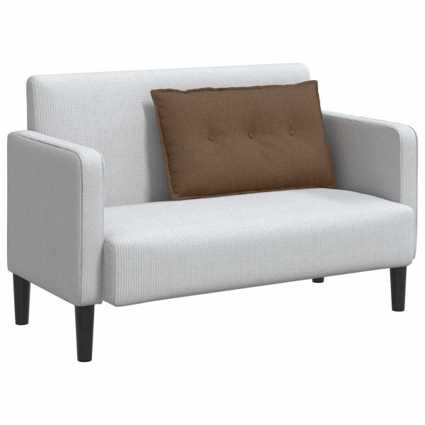 Възглавница за гръб Кафяво 80 x 19 x 50 см текстил