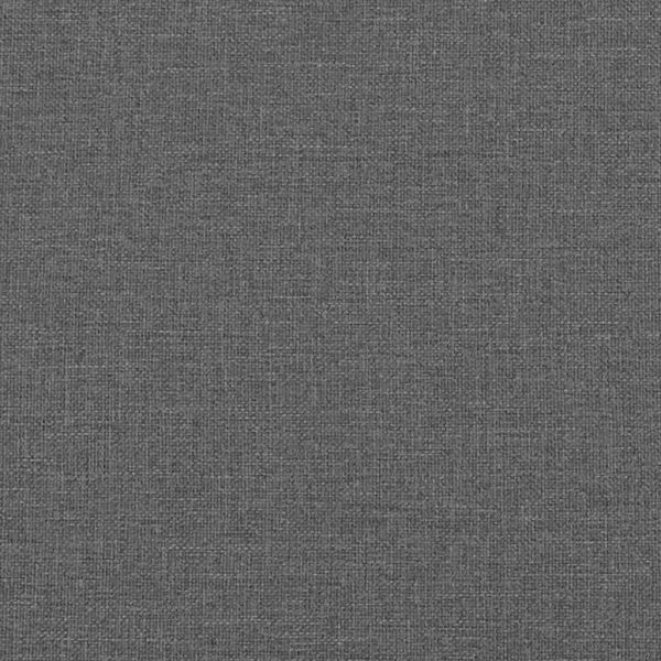 Възглавница за гръб Тъмен сив 100 x 19 x 50 см текстил