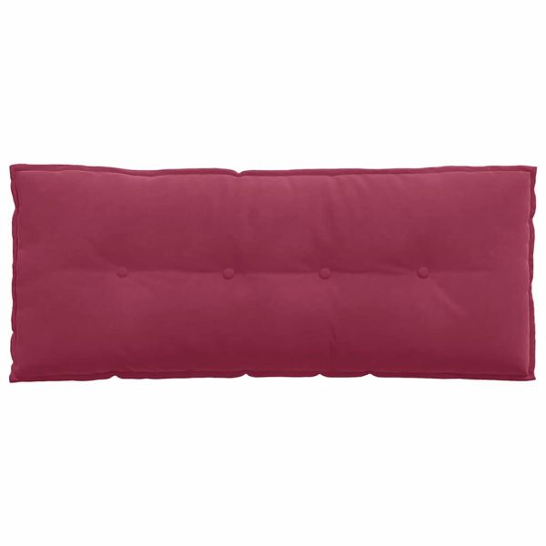 Възглавница за гръб Виненочервен 120 x 50 cm Кордюрова тъкан