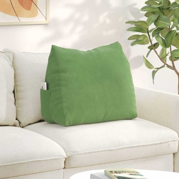 Възглавница за гръб Светло зелено 60 x 20 x 50 см