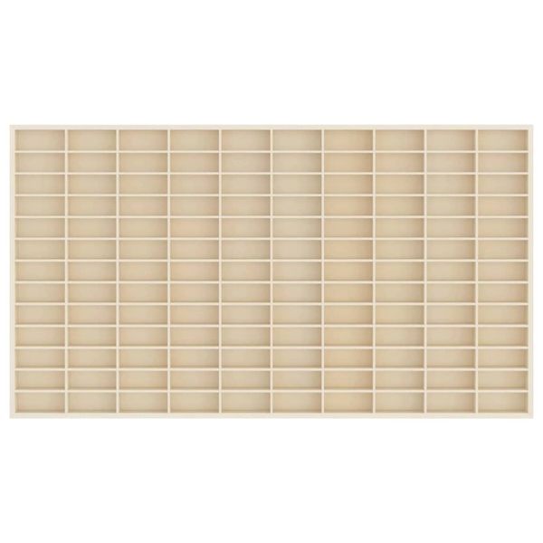 Стена дисплей кутия Бежово 98 x 4,5 x 55 см Инженерно дърво