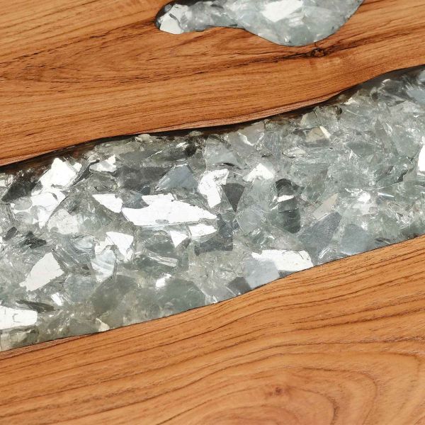 Конзолна маса Кафяво 100 x 35 x 75 см Солидно тиково дърво