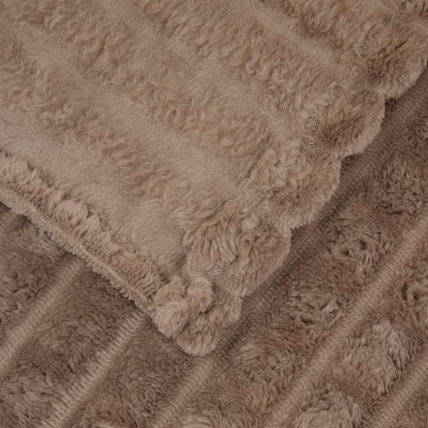 Одеала за хвърляне 6 pcs Камилски 150 x 130 см Мека вълна