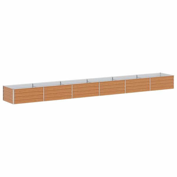 Градинска повдигната леха Светло кафяво 600 x 80 x 45 cm