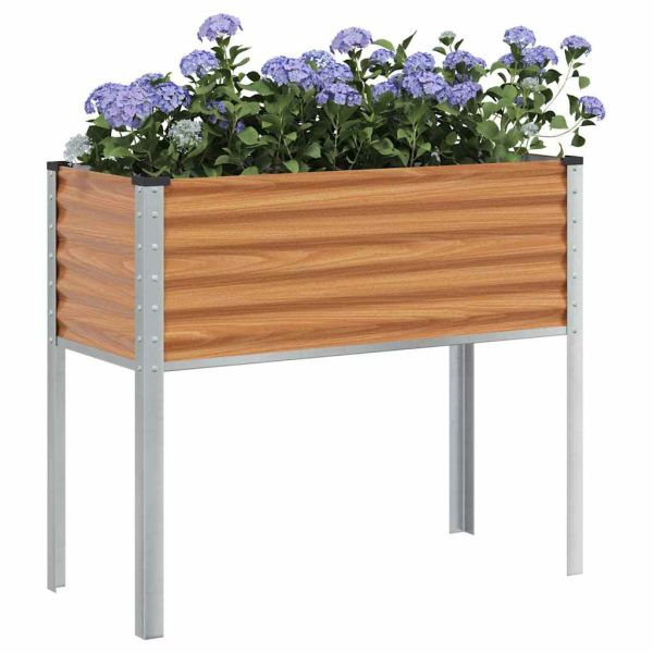 Градинска саксия Светло кафяво 100 x 45 x 90 см