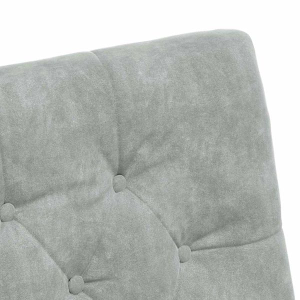 Столове с Колела 2 pcs Светлосиво 58 x 67 x 97 см Кадифе