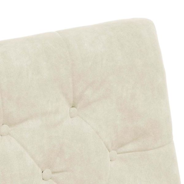 Столове с Колела с колела 2 pcs Крем 58 x 67 x 97 см Кадифе