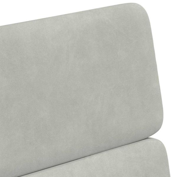 Столове с Колела 2 pcs Светлосиво 58 x 65 x 98 см Кадифе