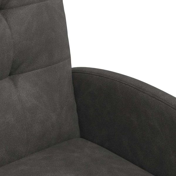 Столове с Колела 2 pcs Черно 58 x 67 x 97 см Изкуствена