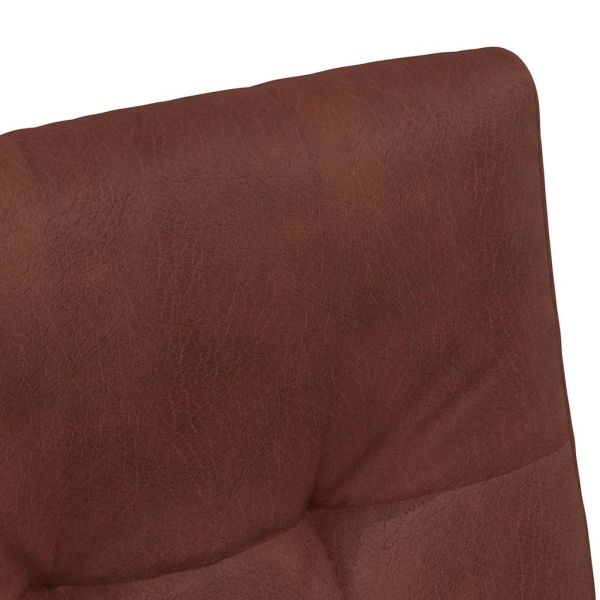 Столове с Колела 2 pcs Лъскав кафяв 58 x 67 x 97 см Изкуствена