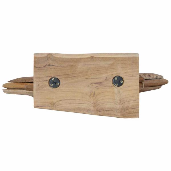 Коледна звезда Кафяво 59,5 x 18 x 74 см Солидно тиково дърво