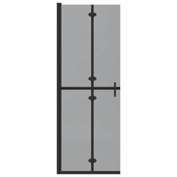 Стена за душ с влизане Черно 70 x 6,5 x 190 см