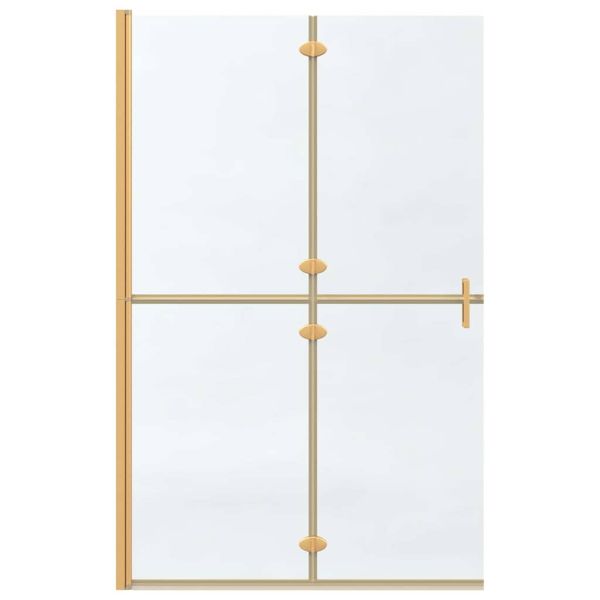 Стена за душ с влизане Златист 120 x 6,5 x 190 см