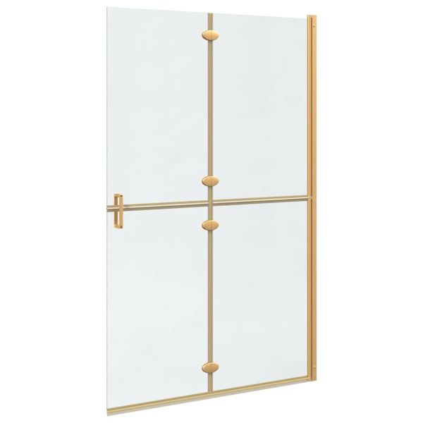 Стена за душ с влизане Златист 120 x 6,5 x 190 см