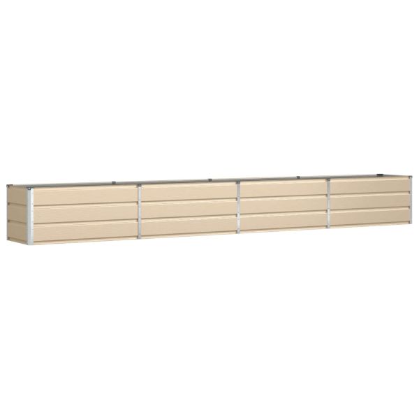 Кашпа Слонова кост 385 x 50 x 45 см Галванизирана стомана