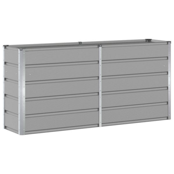 Кашпа Светлосиво 160 x 40 x 75 см Стомана