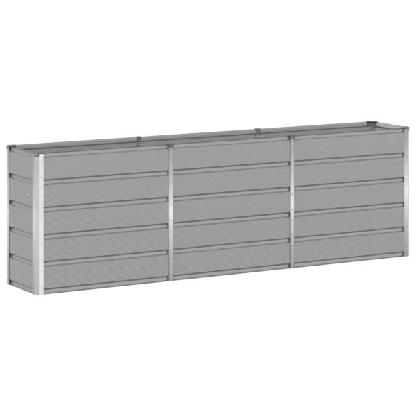 Кашпа Светлосиво 240 x 40 x 75 см Стомана
