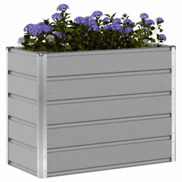 Кашпа Светлосиво 100 x 50 x 77 см Галванизирана стомана