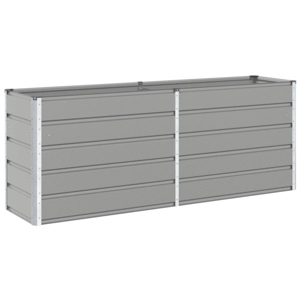 Кашпа Светлосиво 195 x 50 x 75 см Галванизирана стомана