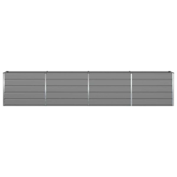 Кашпа Светлосиво 385 x 50 x 75 см Галванизирана стомана