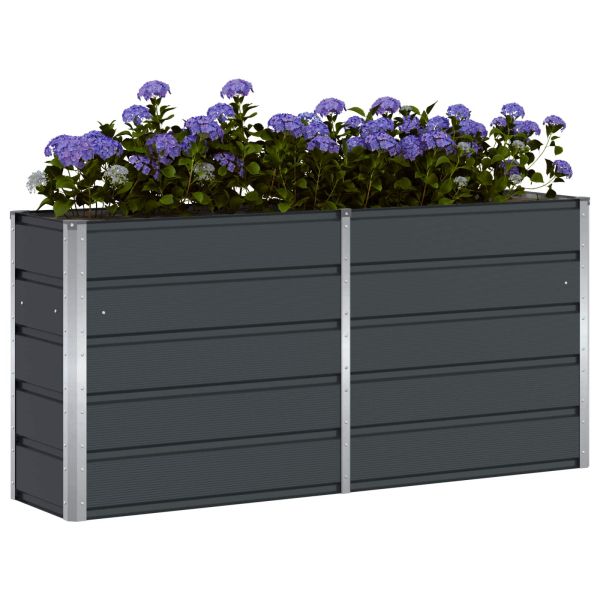 Кашпа Антрацит 160 x 40 x 75 см Стомана
