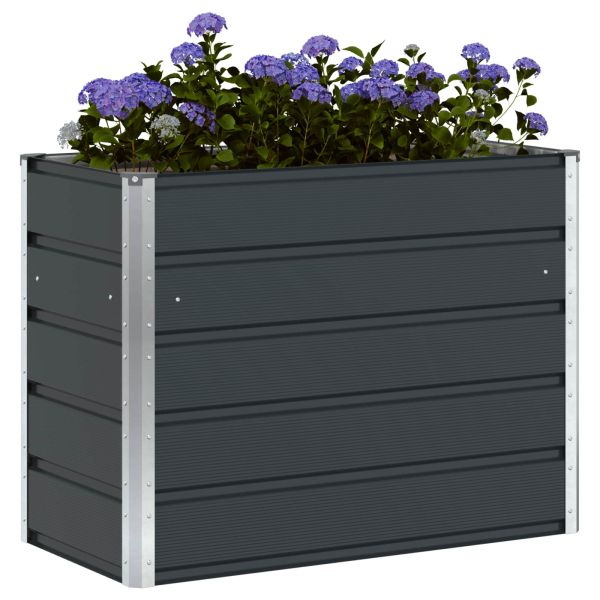 Кашпа Антрацит 100 x 50 x 75 cm Галванизирана стомана
