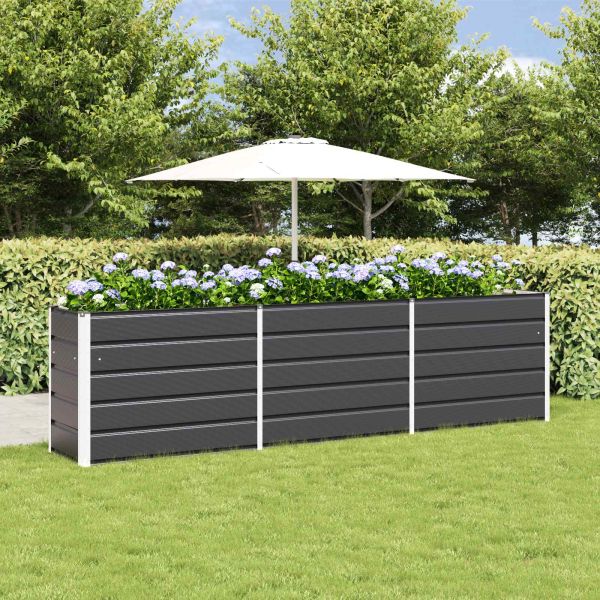Кашпа Антрацит 290 x 50 x 75 см Галванизирана стомана