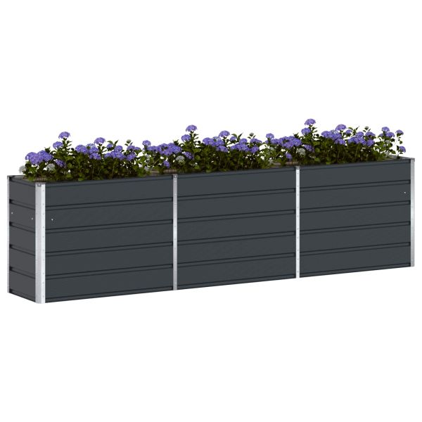 Кашпа Антрацит 290 x 50 x 75 см Галванизирана стомана