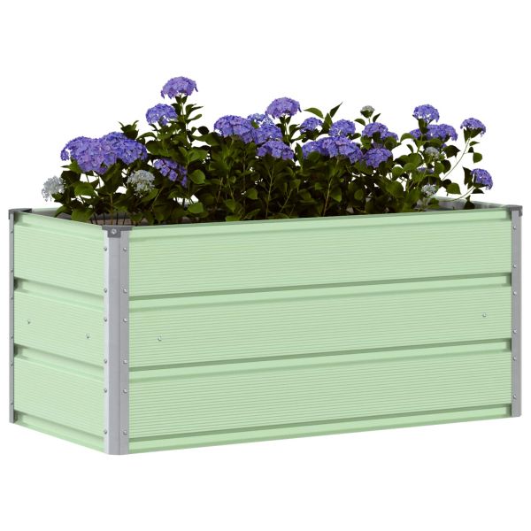 Кашпа Пастелно зелено 100 x 50 x 45 cm Галванизирана стомана
