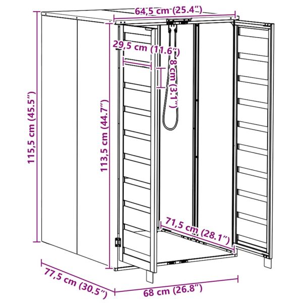 Съхранение за кош за отпадъци с газов капак за 240L контейнер