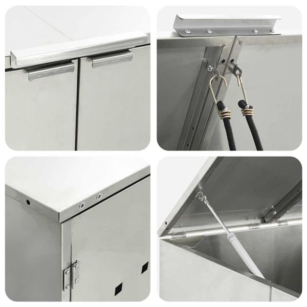 Съхранение за кош за отпадъци с газов капак за 240L контейнер