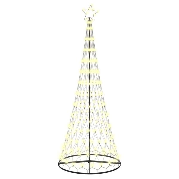 LED Коледна Елха с 295 LED светодиода Топло бяло 250 cm Метал