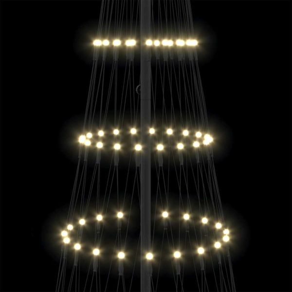 LED Коледна Елха с 295 LED светодиода Топло бяло 250 cm Метал