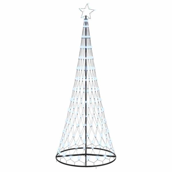 LED Коледна Елха с 295 LED светодиода Хладно бяло 250 cm Метал