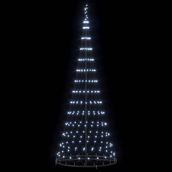 LED Коледна Елха с 295 LED светодиода Хладно бяло 250 cm Метал