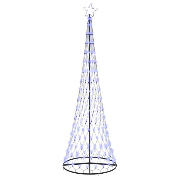LED Коледна Елха с 355 LED светодиода Синьо 302,5 см Метал