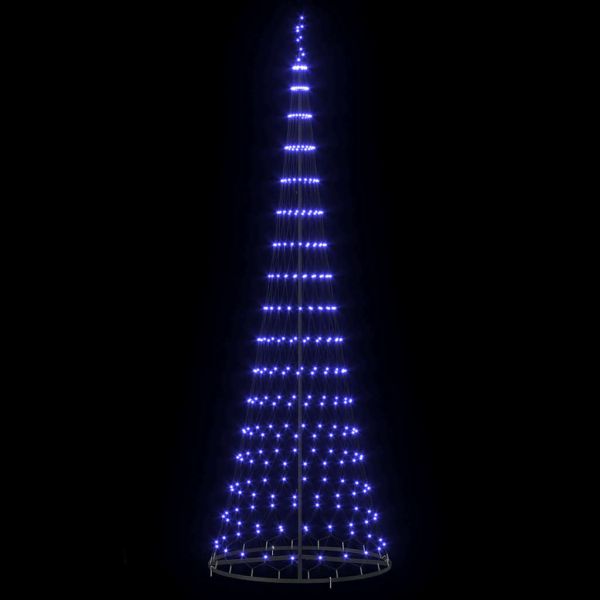 LED Коледна Елха с 355 LED светодиода Синьо 302,5 см Метал