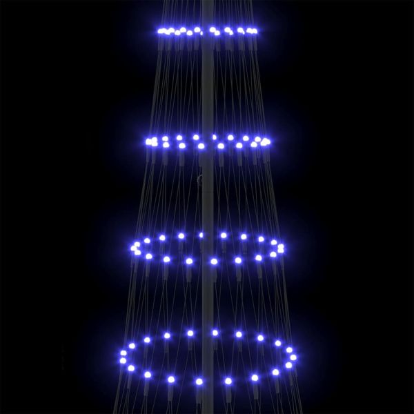 LED Коледна Елха с 355 LED светодиода Синьо 302,5 см Метал