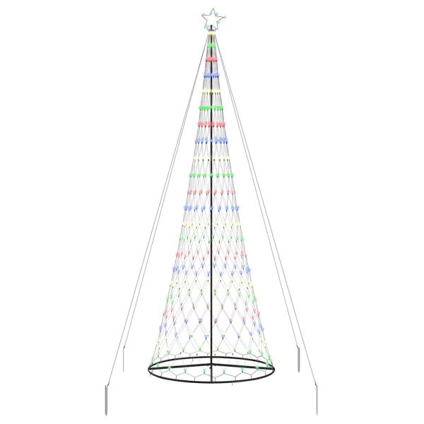 LED Коледна Елха с 455 LED светодиода Многоцветен 399 см Метал