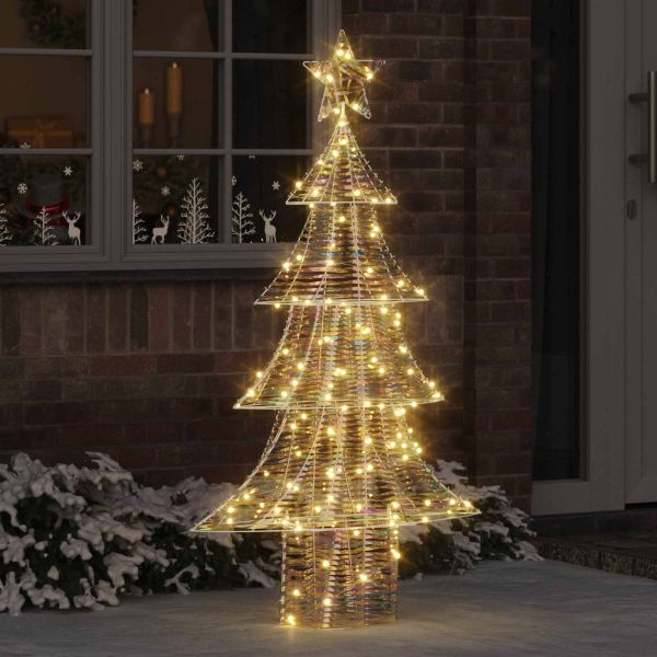 Коледно дърво с 160 LED светодиода Топло бяло 150 cm PET