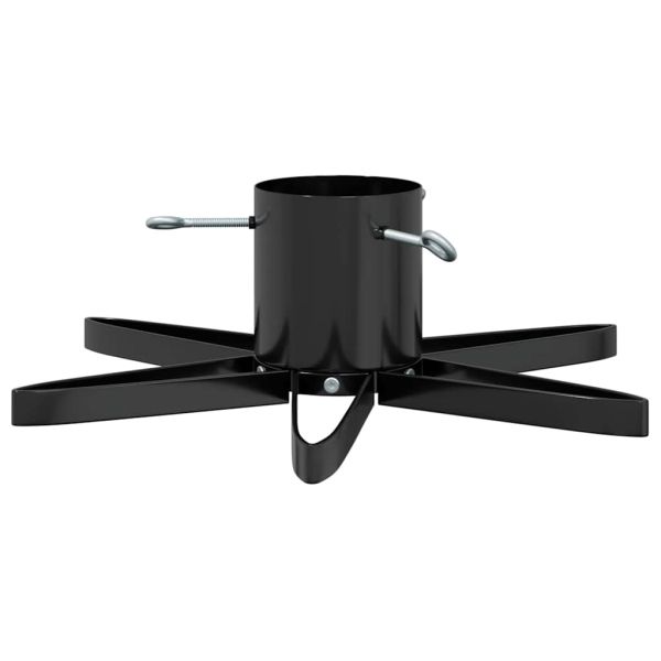 Статив за коледно дърво 1.73 Черно 50 х 50 х 15,5 см Стомана