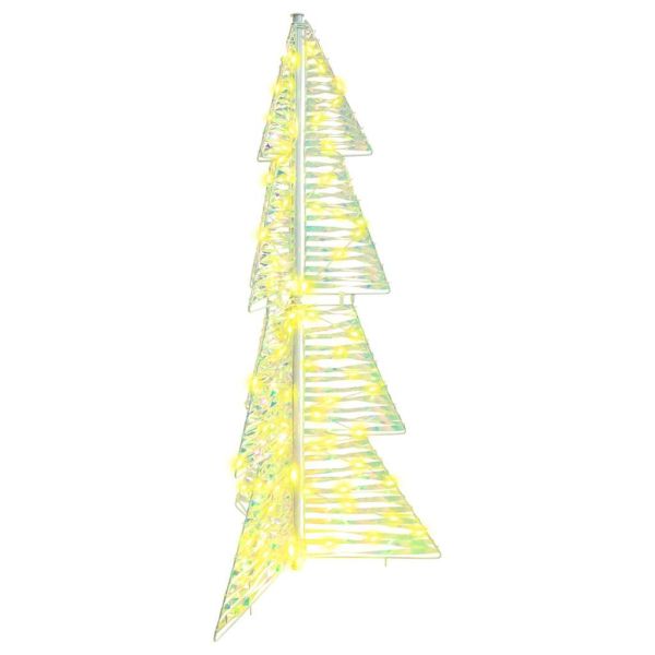Коледно дърво с 100 LED светодиода Топло бяло 120 cm PET