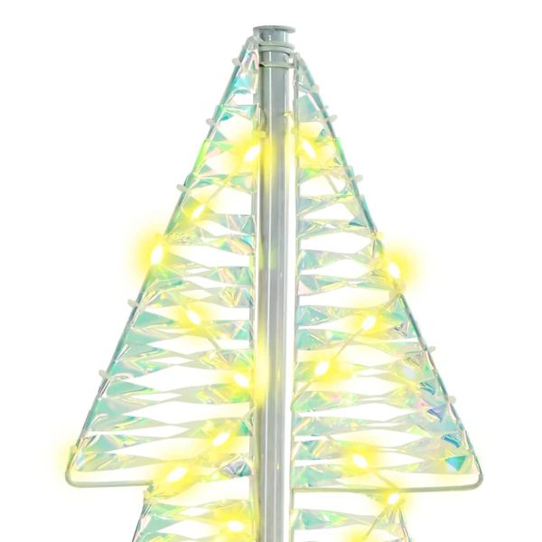 Коледно дърво с 100 LED светодиода Топло бяло 120 cm PET