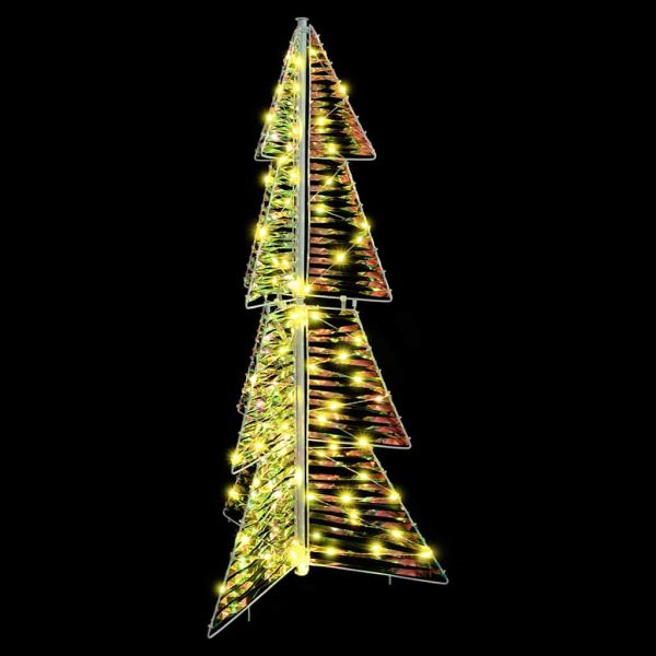 Коледно дърво с 100 LED светодиода Топло бяло 120 cm PET