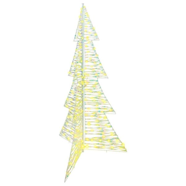 Коледно дърво с 240 LED светодиода Топло бяло 180 cm PET