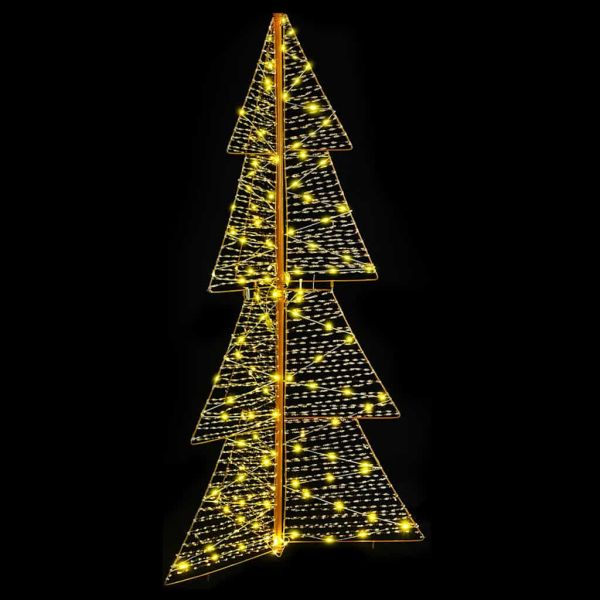 Коледно дърво с 160 LED светодиода Топло бяло 150 cm PET
