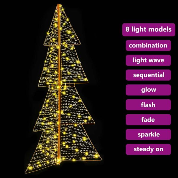 Коледно дърво с 160 LED светодиода Топло бяло 150 cm PET